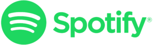 A Spotify logo and name in PNG format