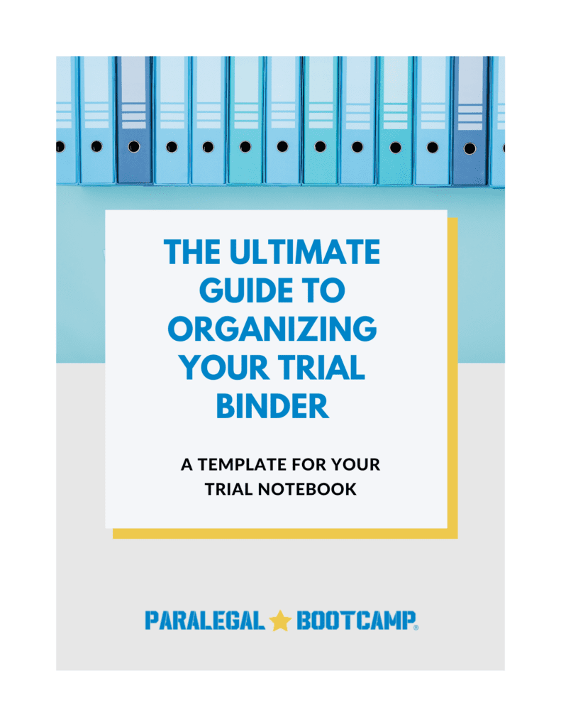 trial notebook template
