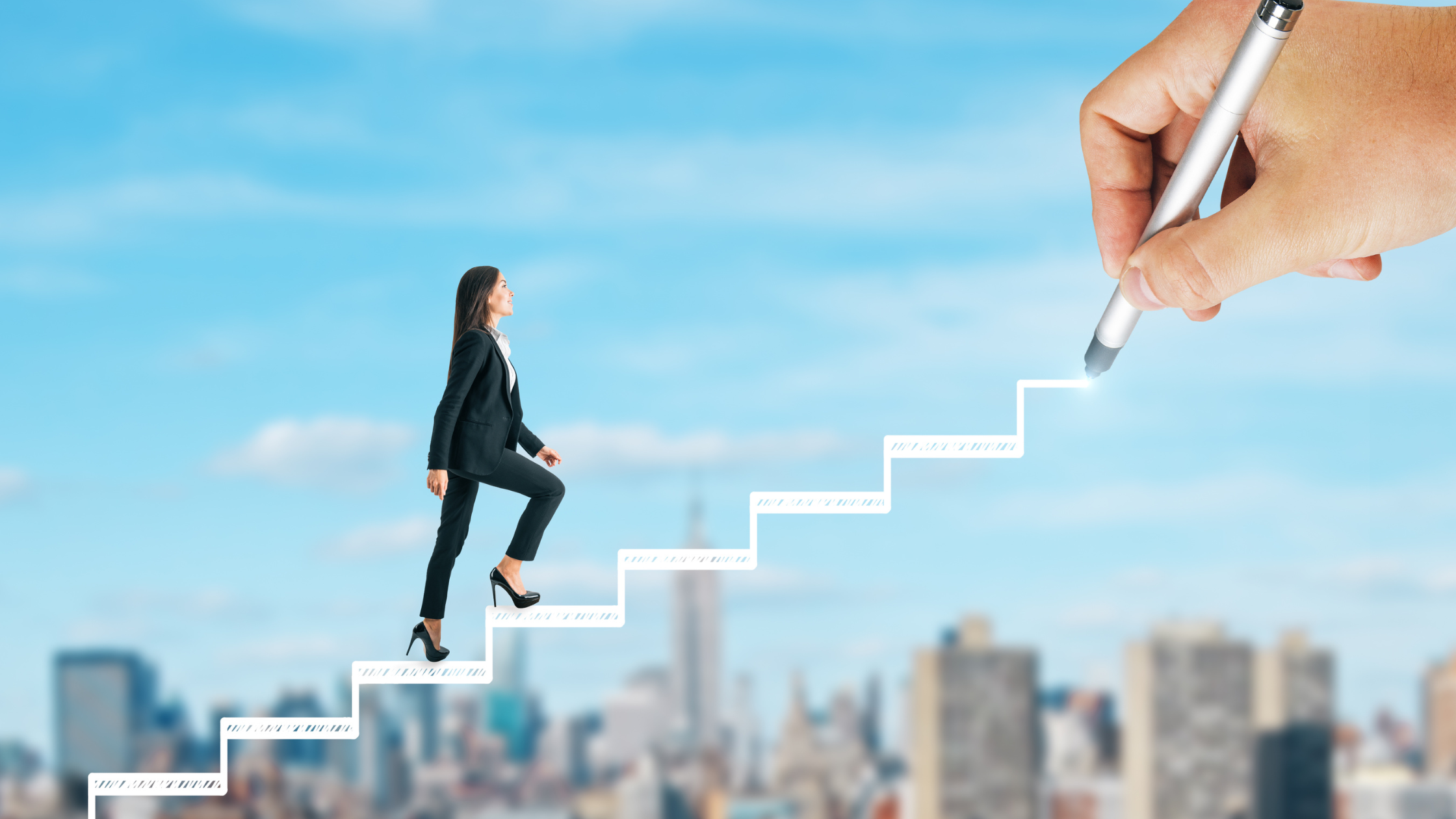 A new paralegal ascending the stairs of the paralegal professional development equipped with the necessary tips.