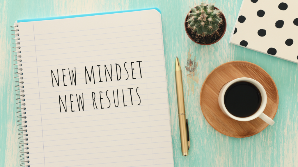 A notepad that bears the message, "New Mindset, New Results," for the success of paralegals in their profession.