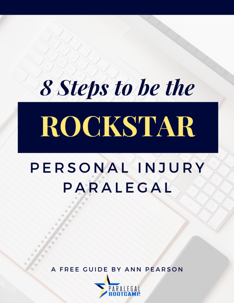 Important guides and steps to help you become a successful personal injury paralegal.